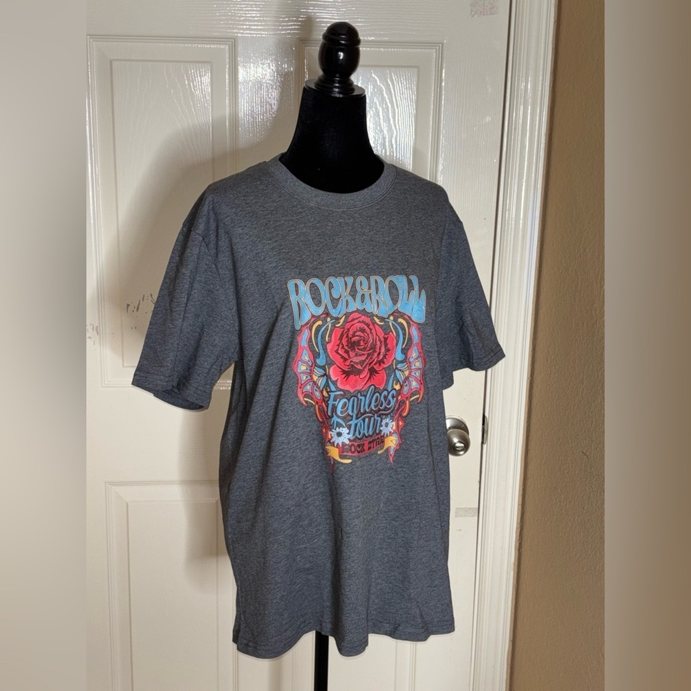 Women’s Rose Wild Western Rock and Roll Fearless Daily Summer Shirt 3XL​​ - Picture 4 of 8